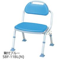 折りたたみシャワーベンチ SOFTEKソフテック 背付ブルー SBF-11BL(N)