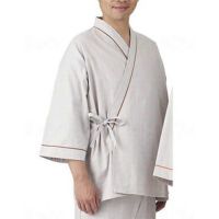男女兼用 患者衣じんべい 竹虎 診察に便利な前開き 介護パジャマ･ねまき 検診着 入院着 検査着