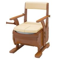 家具調トイレセレクトR ひじかけノーマル《標準幅》 暖房便座(533-852) 介護 高齢者 ポータブルトイレ 安寿/アロン化成