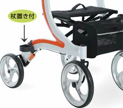 四輪歩行車 KW40 カワムラサイクル 屋内外両用 歩行器 シルバー