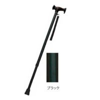アルミ軽量杖 ベーシック伸縮F型グリップ 長さ69～92cm 